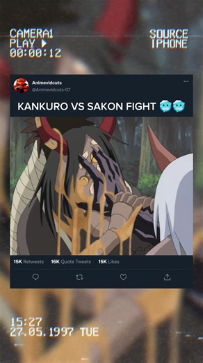 Kankuro vs Sakon fight 🥶🥶 #naruto #anime #viral #trending #shorts