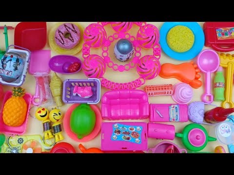 4 Minutes Satisfying with Unboxing Barbie Princess Pink Kitchen,Rock Bed Play Set Review Toys｜ASMR