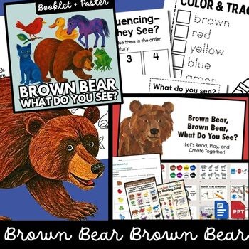 Brown Bear Brown Bear Activities What Do You See Worksheets Printable Book Craft
