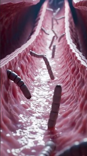 Educational 3D Simulation of Ascaris Worms in Human Intestine | Parasite Animation