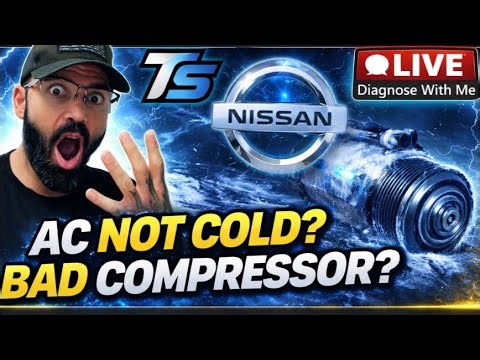 How To Diagnose A Bad AC Compressor | 2007-2012 Nissan Altima 2.5L 🔴 LIVE