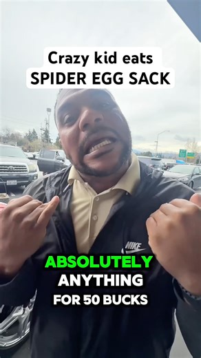 CRAZY kid eats SPIDER EGG SACK! #gross