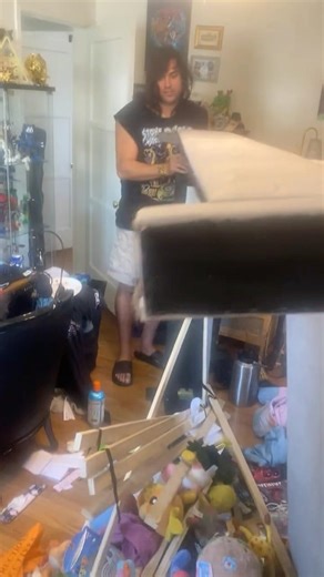 EMO guy cleans his absolutely filthy room #funny #mess #jesus #horus #ra #y2k #emoboy #emo #altboy