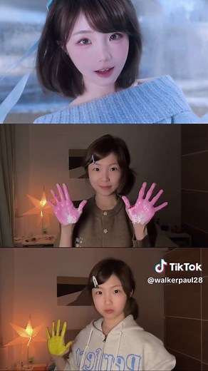 #白昼小熊 #手搓粉彩風轉場