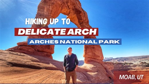 Come along with me as I hike up to the world famous Delicate Arch in Arches National Park! See what this uphill hike is all about and view this beautiful natural landmark along with me for the first time! | Bill On The Road