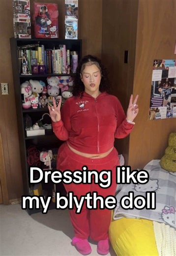 dressing like my blythe doll 😁 #blythedoll #myoutfit #myoutfitchallenge #fashionstyle #plussizefashion
