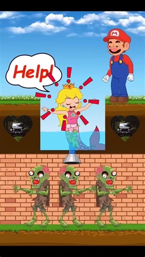 What if Peach is evil ❓✨Waluigi transforms into Princess Peach 🍄🔥🧜‍♀️