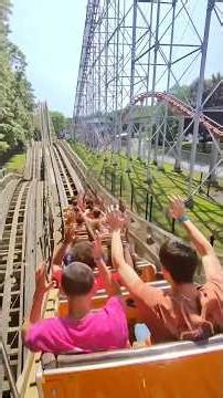 POV: Thunderhawk at Dorney Park - 102 year old Wooden Roller Coaster