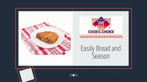 COOK'S CHOICE XL Original Better Breader Batter Bowl- All-in-One Mess Free Breading Station Tool- Great for Parties- Pour in Seasoning, Add Meat, Vegetables or for Fish Fry, & Just Shake- Made in USA