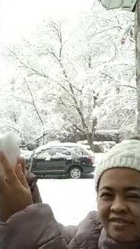 First time Snow 🇺🇸 ❄️ #highlights #philippines #snow #firsttime firsttime