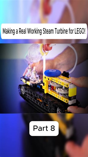 Making a Real Working Steam Turbine for LEGO!