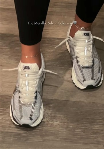 The metallic silver color way 🩶#nikevomero5 #vomero #nike | nike vomero