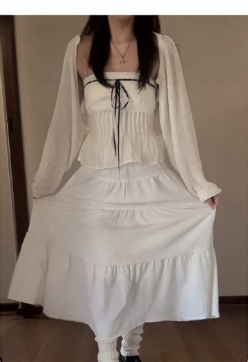 Long Skirt Bolero Combo Outfit Inspiration