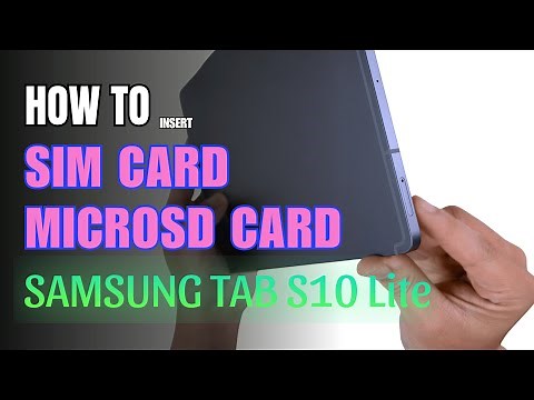 How to Install a SIM Card to Samsung Galaxy Tab S10 Lite