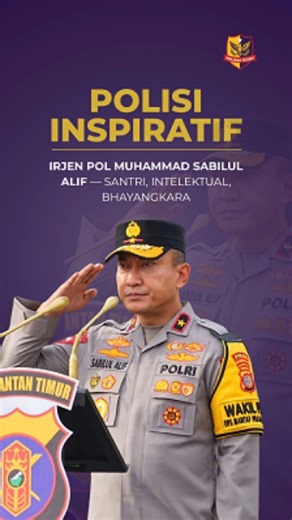 Penjaga Negeri on Instagram: "Irjen Pol Dr. H. Muhammad Sabilul Alif resmi menyandang pangkat bintang dua. Kenaikan pangkat ini menjadi bukti nyata perjalanan panjang seorang polisi santri yang konsisten berprestasi, inovatif, dan berdedikasi untuk Polri serta masyarakat. Dari pesantren, lapangan tugas, hingga jabatan strategis nasional, Sabilul Alif dikenal sebagai perwira yang melahirkan banyak terobosan pelayanan publik dan menjaga keamanan dengan pendekatan humanis. Bintang dua bukan sekadar