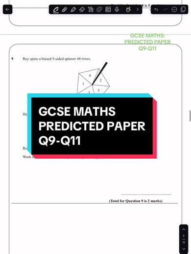 GCSE Maths Predicted Paper Solutions: Q9-Q11