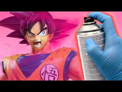 I made a MANGA-COLOR Inspired Kaioken Goku Figure!