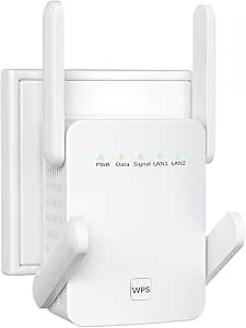 2024 WiFi Extender/Repeater Signal Booster for Home, Covers Up to 10000 sq.ft Coverage Long Range Internet Booster Dual-Band 2.4GHz & 5GHz WiFi Wireless Repeater with Ethernet Port, Quick Setup