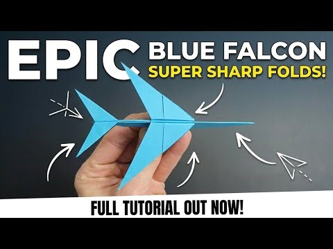 How to Make an EPIC Origami Blue Falcon Jet (Full Tutorial)