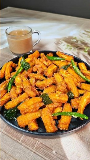 Crispy Baby Corn Pakoda Recipe | Perfect Evening Snack| Crunchy & Delicious Fritters