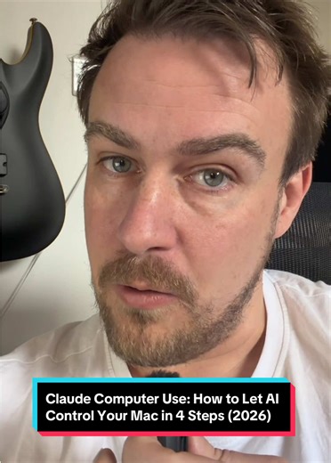 👆Comment COMPUTER for the free setup guide or link in bio for direct access. Claude can now control your Mac - clicking, scrolling, typing, opening apps. No terminal or code needed. Just download Claude Desktop, toggle on Computer Use in settings, and give it a task. It pairs with Cowork so your Mac works while you're away. I walked through the full setup on today's livestream. #AI #claudeai #automation #entrepreneur #learnai