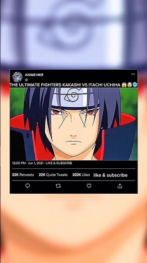 THE ULTIMATE FIGHTERS KAKASHI VS ITACHI UCHIHA 😱🔥🥶☠️!! #viral #anime #narutoshippuden #narutofans
