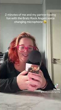 2 mins of me and my partner having fun with Bratz Voice Changing Mic #bratz