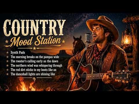 Country Mood Station 🤠 Campfire Cowboy Songs | Classic Country Hits Playlist 🔥