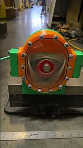 3D Printed 1 Rotor Wankel Rotary Air Powered Engine