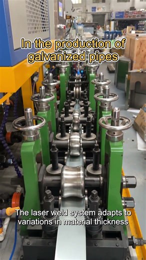 In the online testing of galvanized pipe machine