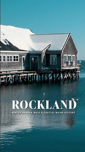 Rockland Maine Harbor | A Quiet Coastal Town in Winter
