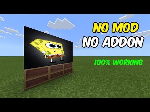 How to Make a Working TELEVISION in Minecraft - No Mod, No Addon