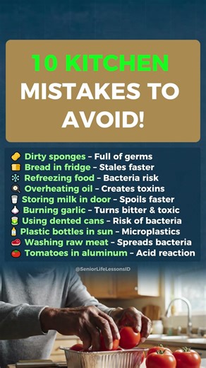 10 Kitchen Mistakes Seniors Should Avoid After 60