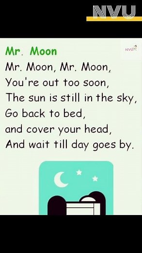 Mr. Moon, Mr. Moon 🌙 | Sweet Bedtime Rhyme for Kids ✨