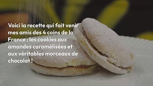 Délicieux cookies aux amandes caramélisées
