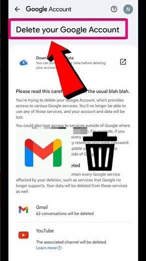 Google Account Delete Kaise Kare | Email I'd Delete Kaise Kare| Gmail I'd Delete Kaise Kare #shorts​