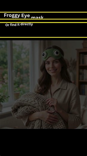 CUTE FROGGY EYES SLEEPING MASK CROCHET PATTERN PDF | AMIGURUMI EYE MASK TUTORIAL 🐸💤