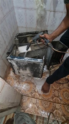 window AC ki service💯#mf_technical #acrepair