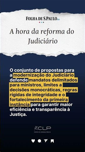 Reforma do Judiciário é necessária para modernizar tribunais e aumentar a transparência ⚖️