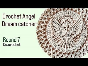 crochet mandala angel Round 7 ,you have to see the next video to edit the bottom of the angel