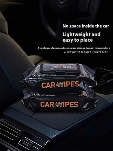 80/15pcs Car Interior Cleaning Wet Wipes - For Leather Cleaning & Care, Stain Removal, No Residue, Car Cleaning Wipes | SHEIN