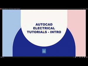 01 INTRODUCTION TO AUTOCAD ELECTRICAL