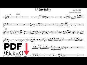 Candy Dulfer Alto Sax Transcription - LA CITY LIGHTS