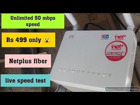 Netplus fiber broadband speed test | installation charges | Review