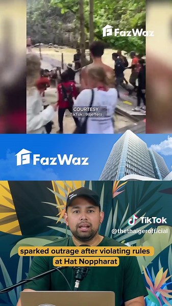 Tourist Sparks Outrage in Krabi After Breaking Park Rules A foreign tourist in Krabi triggered public outrage after entering a closed zone at Maya Bay, insulting park officials, and inciting a confrontation with locals. The tourist, who appeared intoxicated, was filmed shouting and gesturing rudely at park rangers before fleeing from a group of angry boat operators. The clip went viral on TikTok, raising concerns over visitor conduct and enforcement in protected areas. He has been charged under 