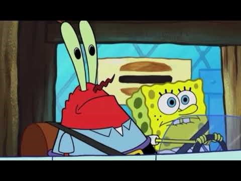 SpongeBob try’s driving