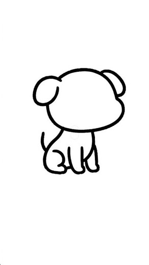 How to Draw a Cute White Dog 🤍