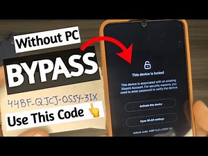 Bypass Mi Account Without PC Any Miui /11/12/13/14 and HyperOS