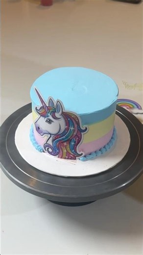 Unicorn 🦄 Cake Decorating Idea #cake #ytshorts
