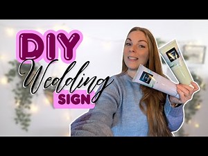 DIY Wedding Welcome Sign Tutorial | Trace, Paint & Decorate 🎨